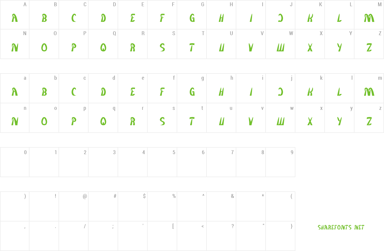 Font Frozen Ice preview